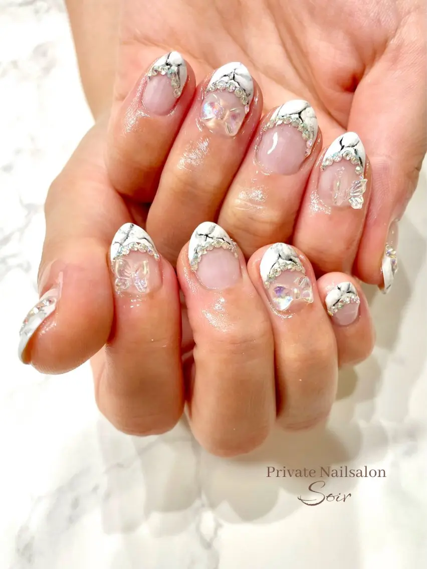 ネイル 持ち込み ハンドネイル nail soirのネイルデザイン