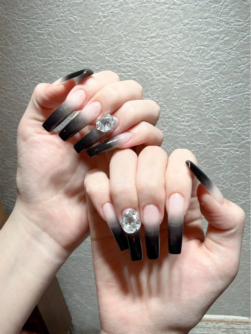 ネイル アートネイル フットネイル ジェルネイル ハート マグネットネイル Babarla Nailのネイルデザイン