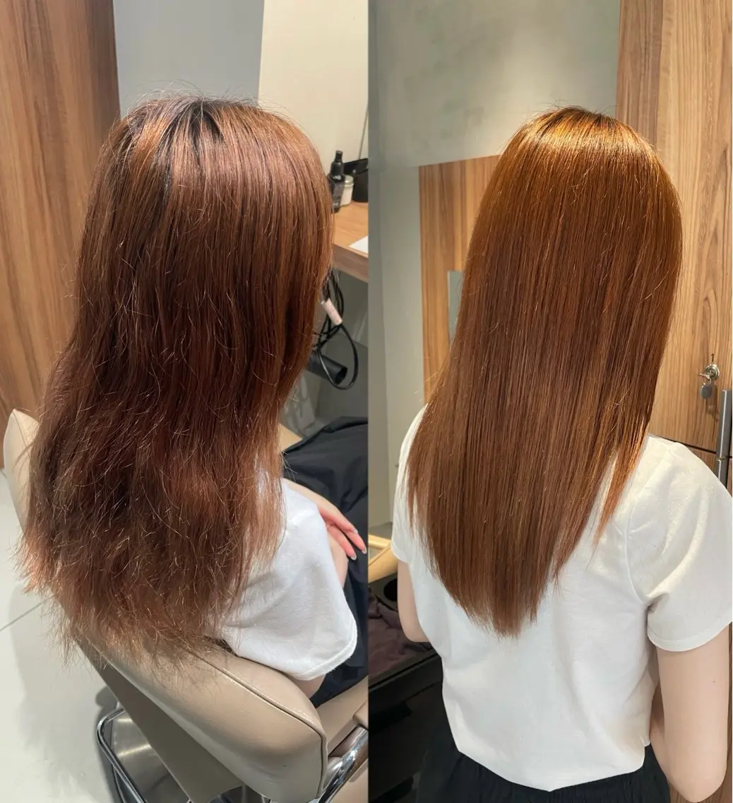 ロング 縮毛矯正 ショート⌇艶カラー ⌇ RIN🌙のヘアスタイル