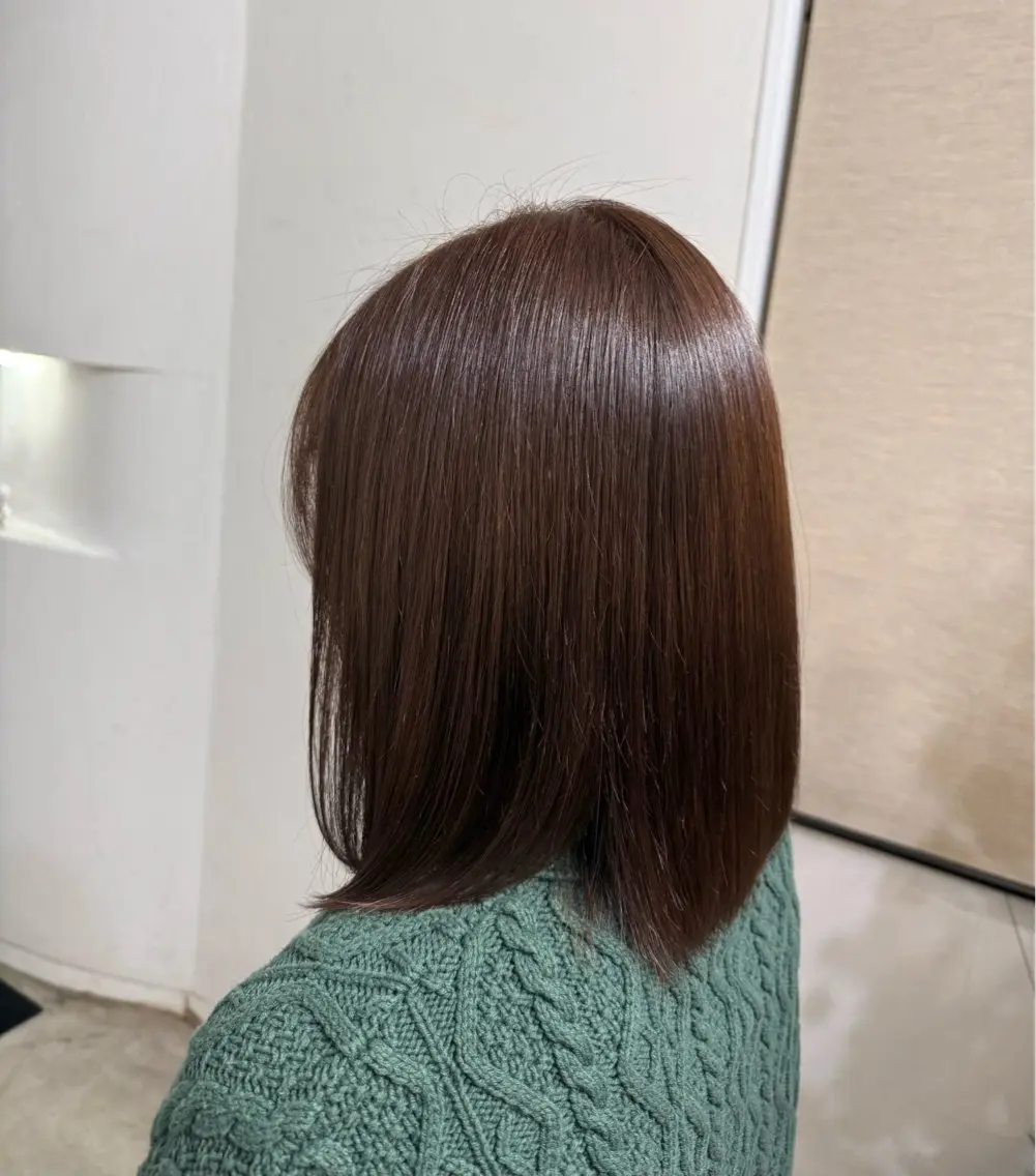 ミディアム カラー ヘアカラー トリートメント Hikari／暖色／ ブラウンカラー🤍のヘアスタイル