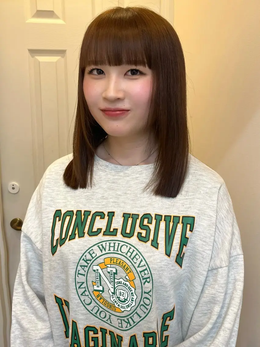 ミディアム カット yuka ボブカットモデルのヘアスタイル