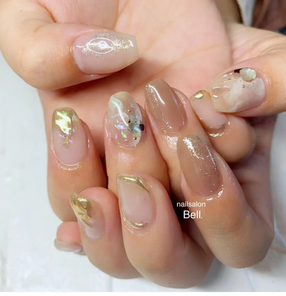 ネイル アートネイル ニュアンスネイル Y. Reonaのネイルデザイン