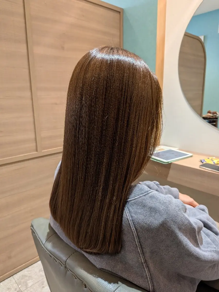 ロング 縮毛矯正 モデル募集中🌴🌞 Rinka🌞🌴のヘアスタイル