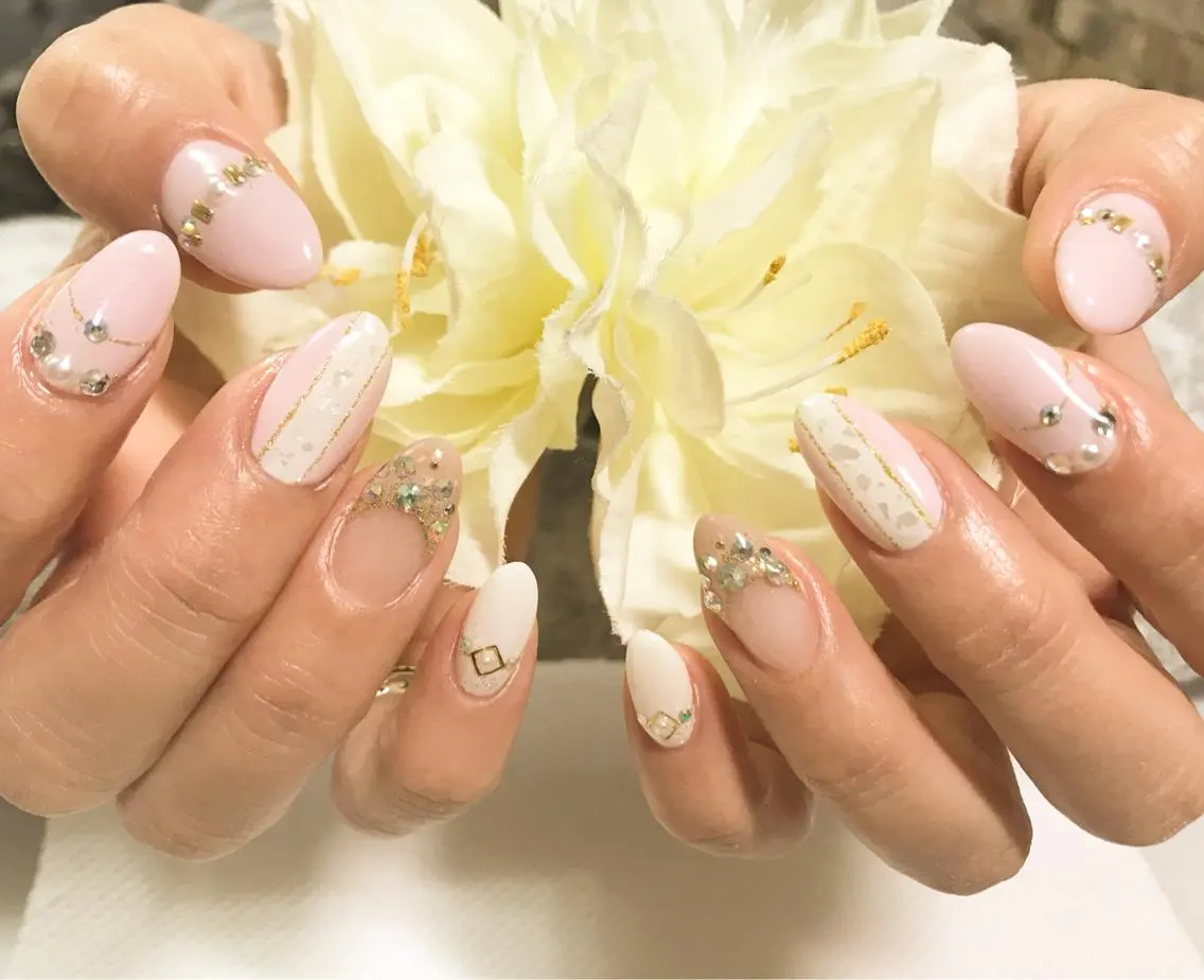 ネイル 入学式 フットネイル ピンク シンプルネイル 春ネイル nail fufla ♡yamane♡のネイルデザイン