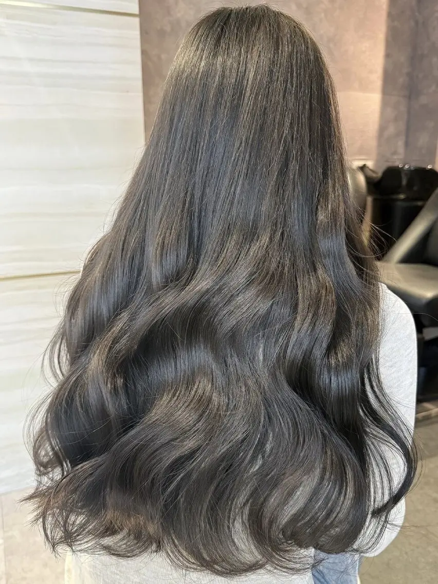 ロング カラー 透明感カラー 似合わせカット ヘアカラー トリートメント 🎀りな🎀透明感 カラー特化大宮のヘアスタイル