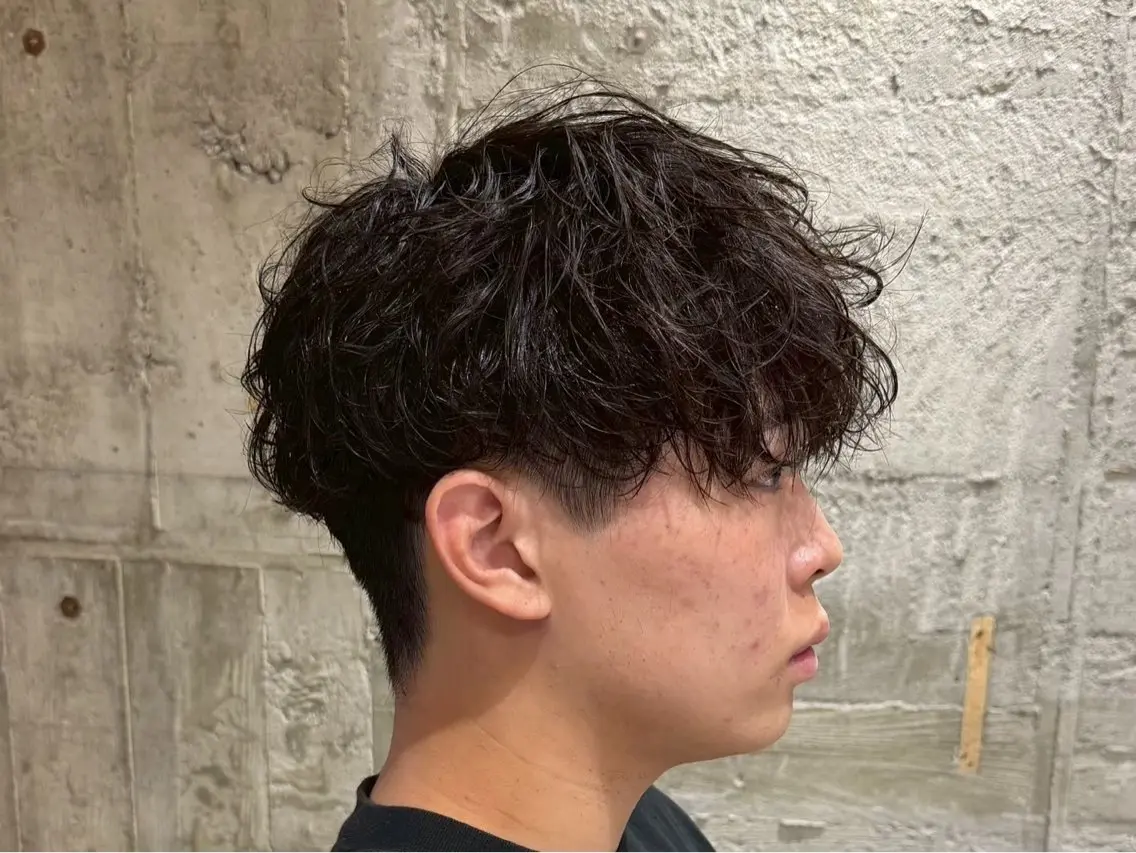 ショート パーマ メンズ 朝ラクパーマ 【SENA】のヘアスタイル