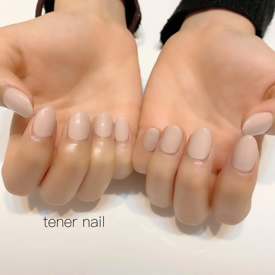 ネイル マットネイル ワンカラーネイル ピンク テネルネイル tener nailのネイルデザイン