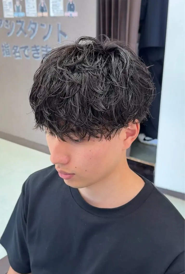 ショート パーマ カット パーマ 小芝涼介/レイヤー /メンズパーマ✂️のヘアスタイル