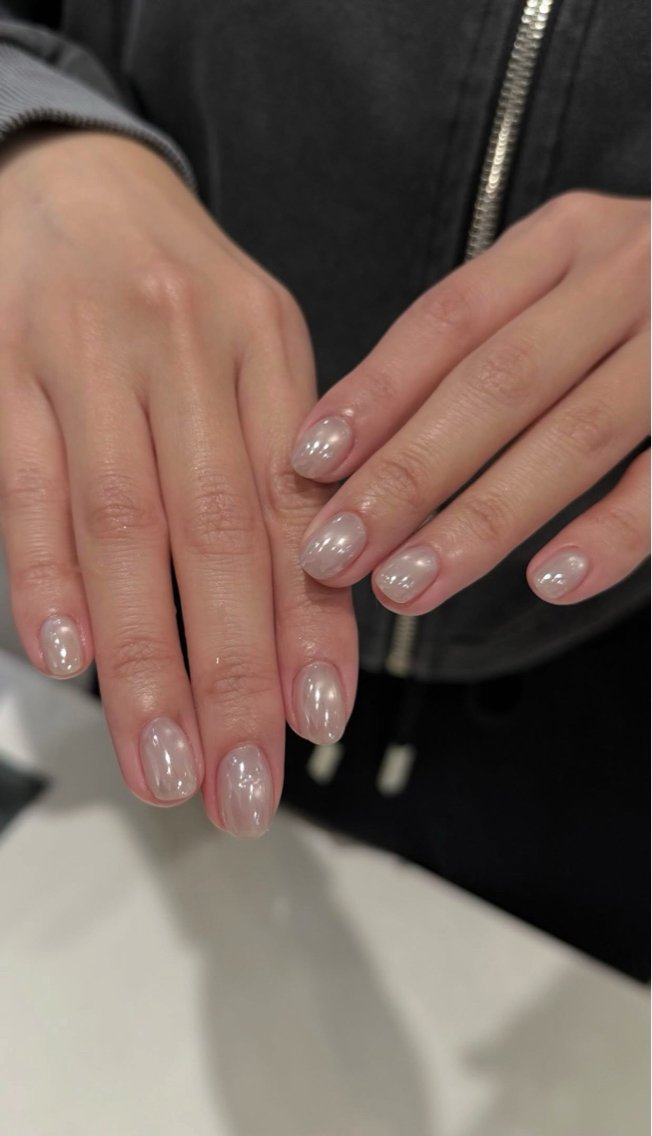 ネイル アートネイル フレンチネイル ジェルネイル キラキラネイル 韓国ネイル ハンドネイル ICE Nailsのネイルデザイン