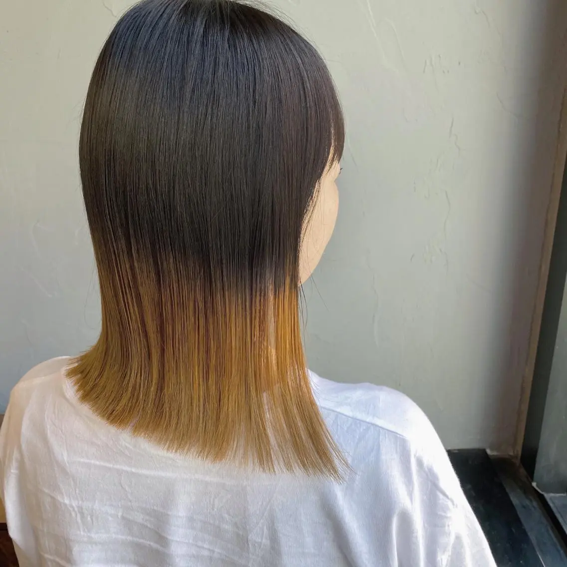 ミディアム カラー ツートーンカラー 山口 浩之のヘアスタイル