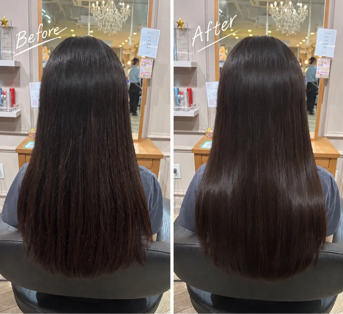 ロング 縮毛矯正 髙松 琉杏のヘアスタイル