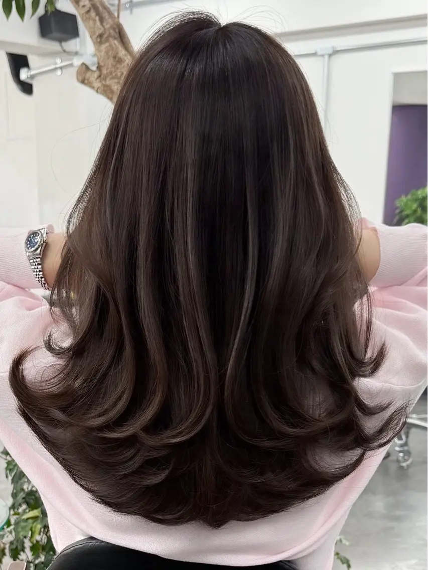 ロング カラー ヘアアレンジ そうご/艶カラー /縮毛矯正のヘアスタイル