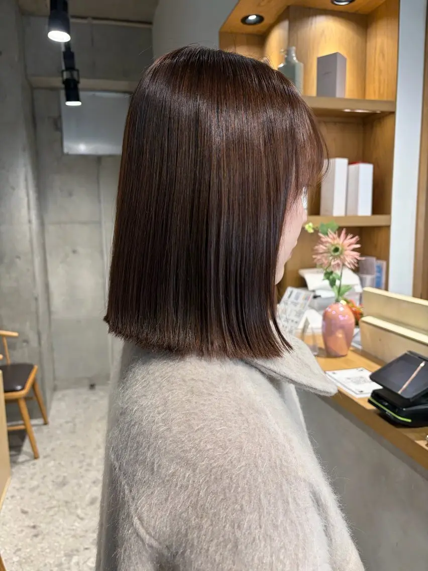 縮毛矯正の写真