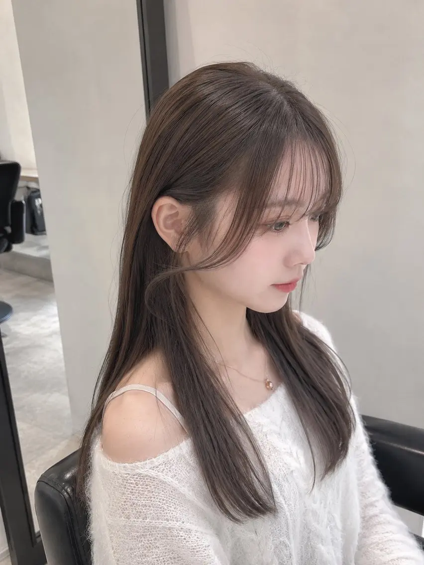 【✨前髪で垢抜けたい子おすすめ✨️】ベールバング🕊️🩵前髪&顔まわりカット🪄💫の写真