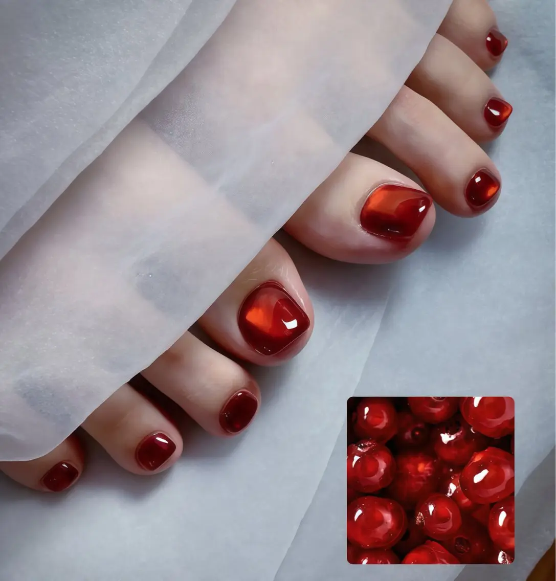 ネイル オーロラネイル チークネイル フットネイル フレンチネイル ジェルネイル フットネイル NEW NAIL💞 yuki🔥のネイルデザイン