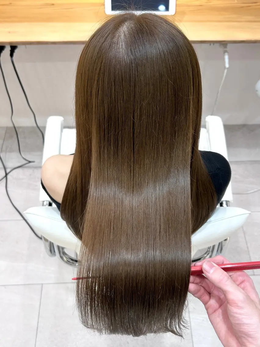 ロング 髪質改善 トリートメント ボブ/レイヤーボブ/ 髪質改善/梶川 夏季のヘアスタイル
