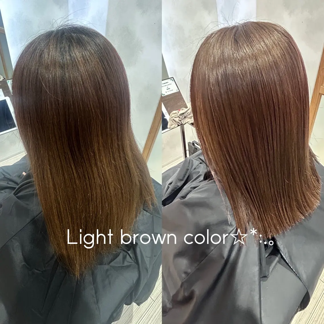 ミディアム カット ヘアカラー ・:*+.さいとう .:+のヘアスタイル