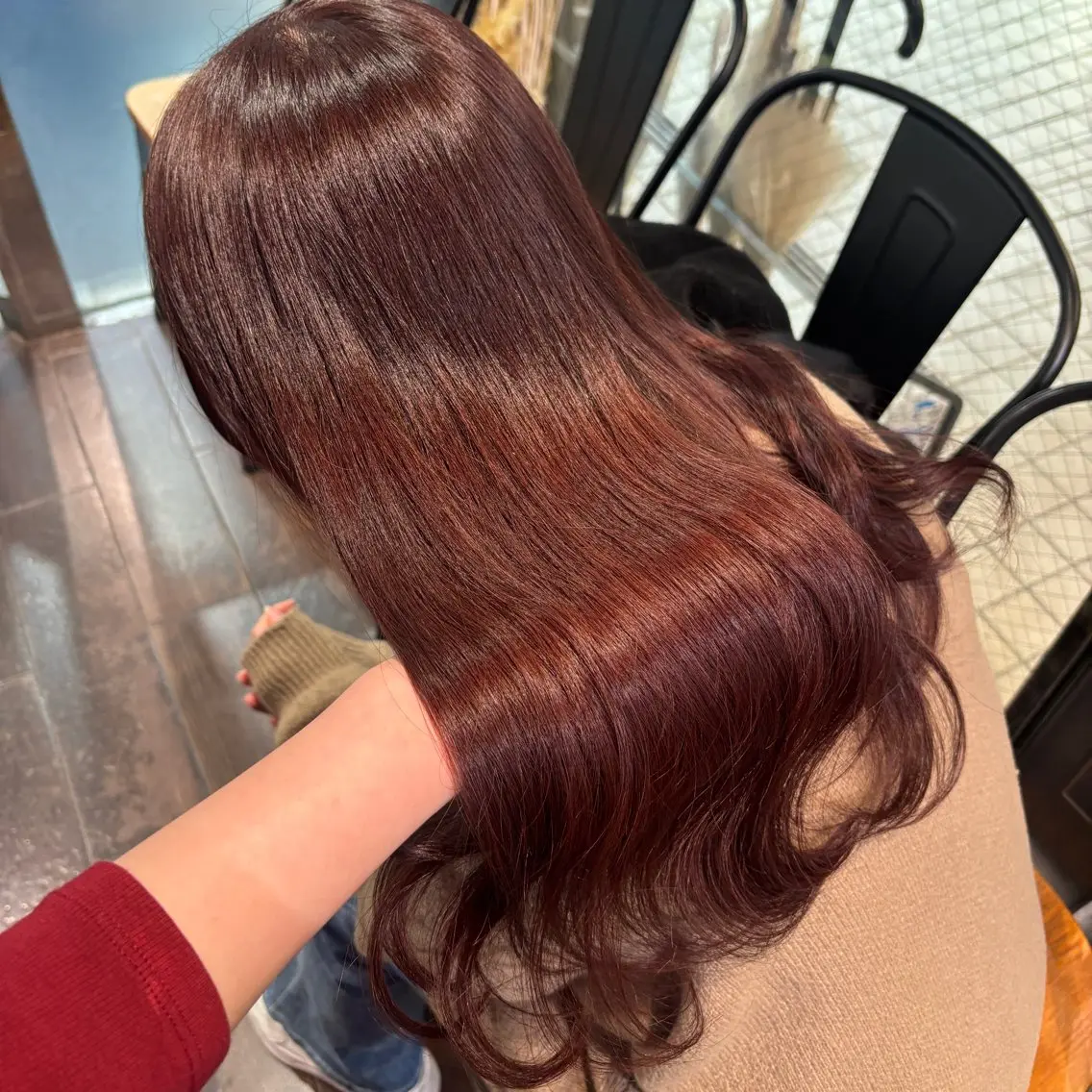 カラー ベージュカラー 黒髪 ブリーチ ブルーカラー ブルーブラック 艶カラー♡/eye / mai🪐🪄のヘアスタイル