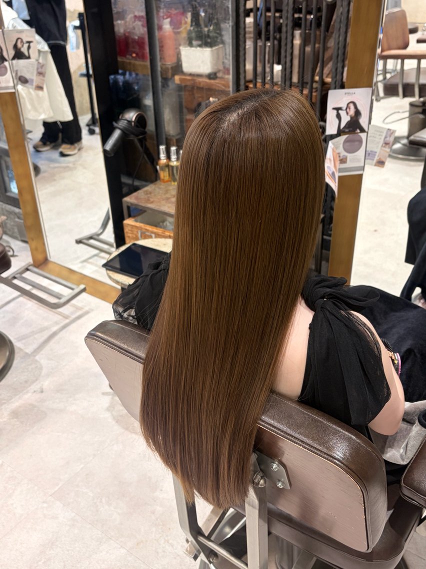 ロング トリートメント 大関   愛覇 うるつや✩暖色カラーのヘアスタイル
