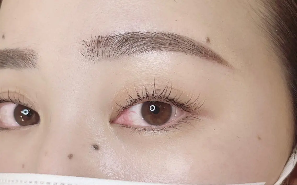 メンズ マツエク・マツパ アイブロウ メンズパーマ 一重×まつ毛パーマ LELEGANCE eyelashのマツエク・マツパデザイン