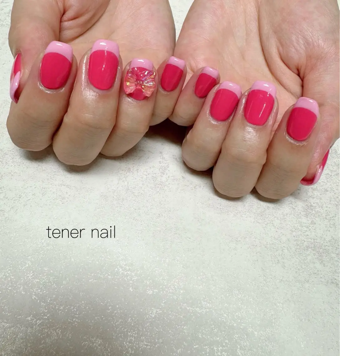ネイル ピンク ハンドネイル テネルネイル tener nailのネイルデザイン
