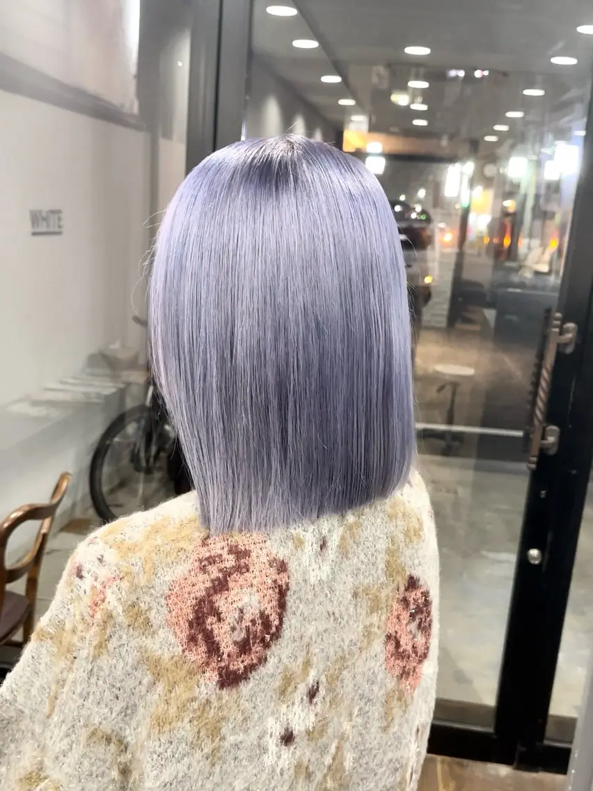 【⭐️2回目以降の方はこちら⭐️】カット+エフェクトブリーチ+カラー+髪質改善Tr￥20100の写真