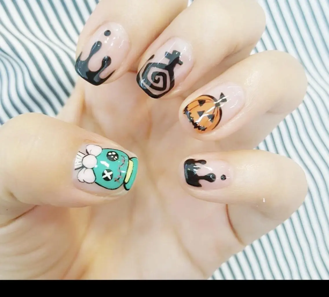 ネイル ハロウィン Cute beauty2のマツエク・マツパデザイン