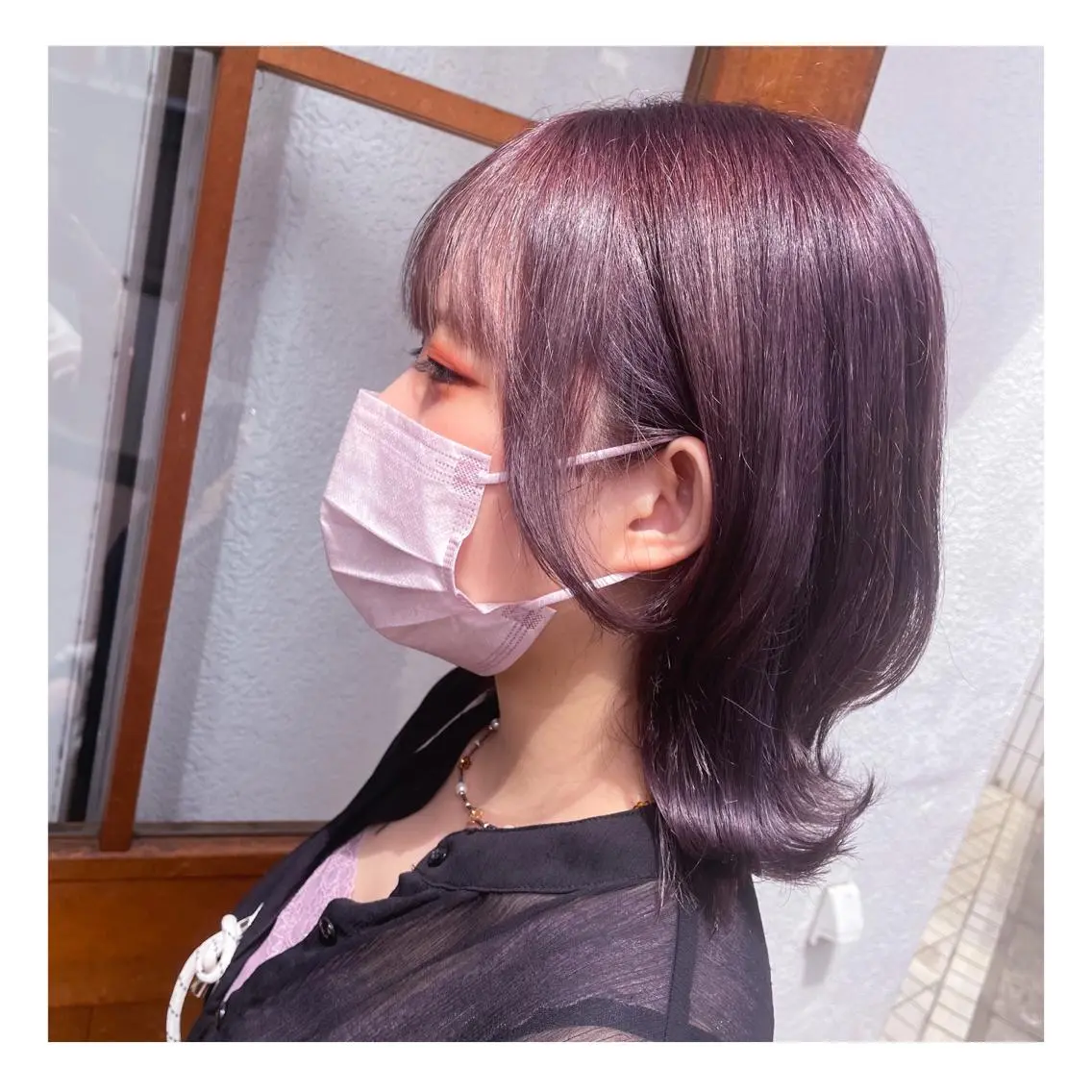 ミディアム カラー アッシュ ブリーチ ラベンダーカラー ラベンダーアッシュ トリートメント ヘアカラー トリートメント ❁⃘ ち だ り さ ❁⃘のヘアスタイル