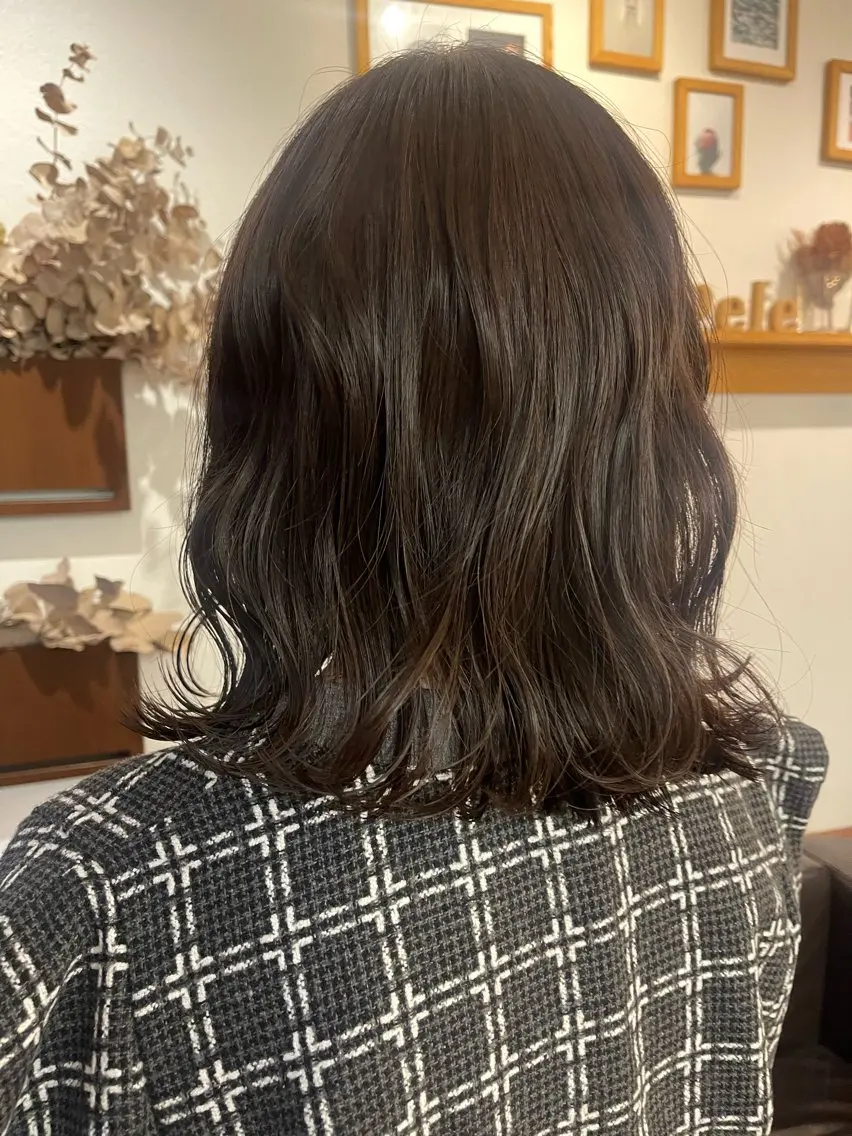 ミディアム カラー ヘアカラー 武藤 彩 ⌇カットモデル募集✂のヘアスタイル