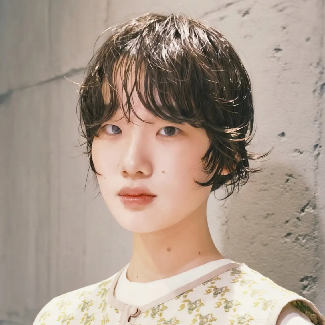 ショート カラー パーマ カット パーマ デジタルパーマ🌀レ イヤー🍃かんたまるのヘアスタイル