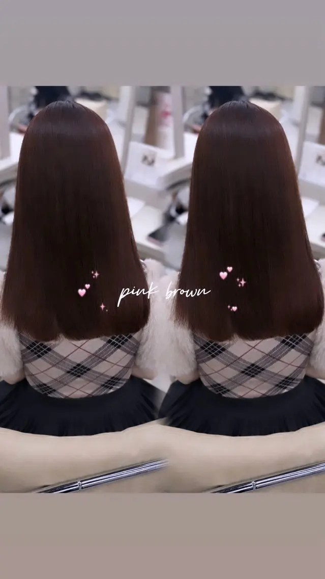 カラー ブラウンカラー ピンクカラー ヘアカラー トリートメント COCO_kaho カラー/髪質改善のヘアスタイル