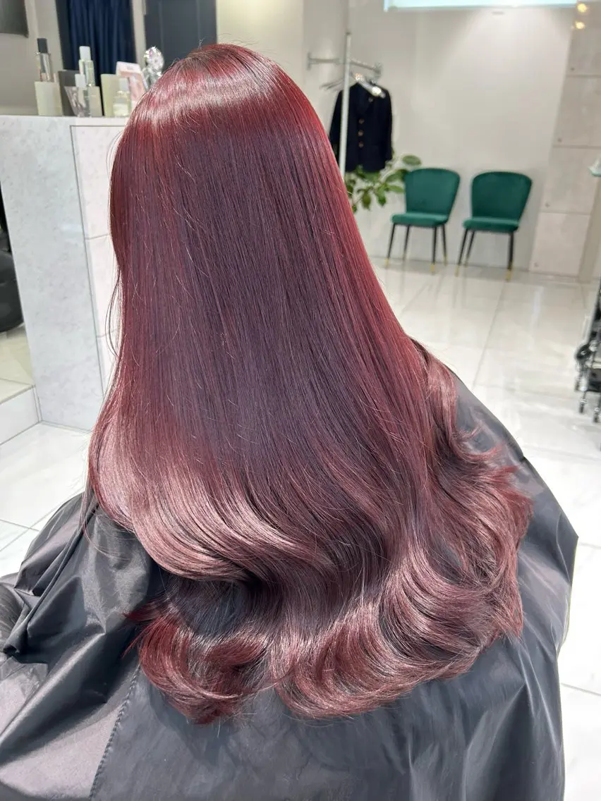 ロング カラー ヘアカラー kana･:* /暖色カラーのヘアスタイル