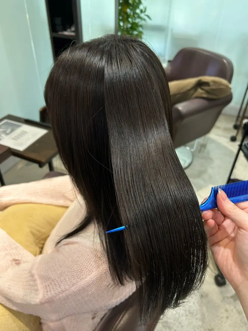 ロング カラー 縮毛矯正 Rin 🫧のヘアスタイル