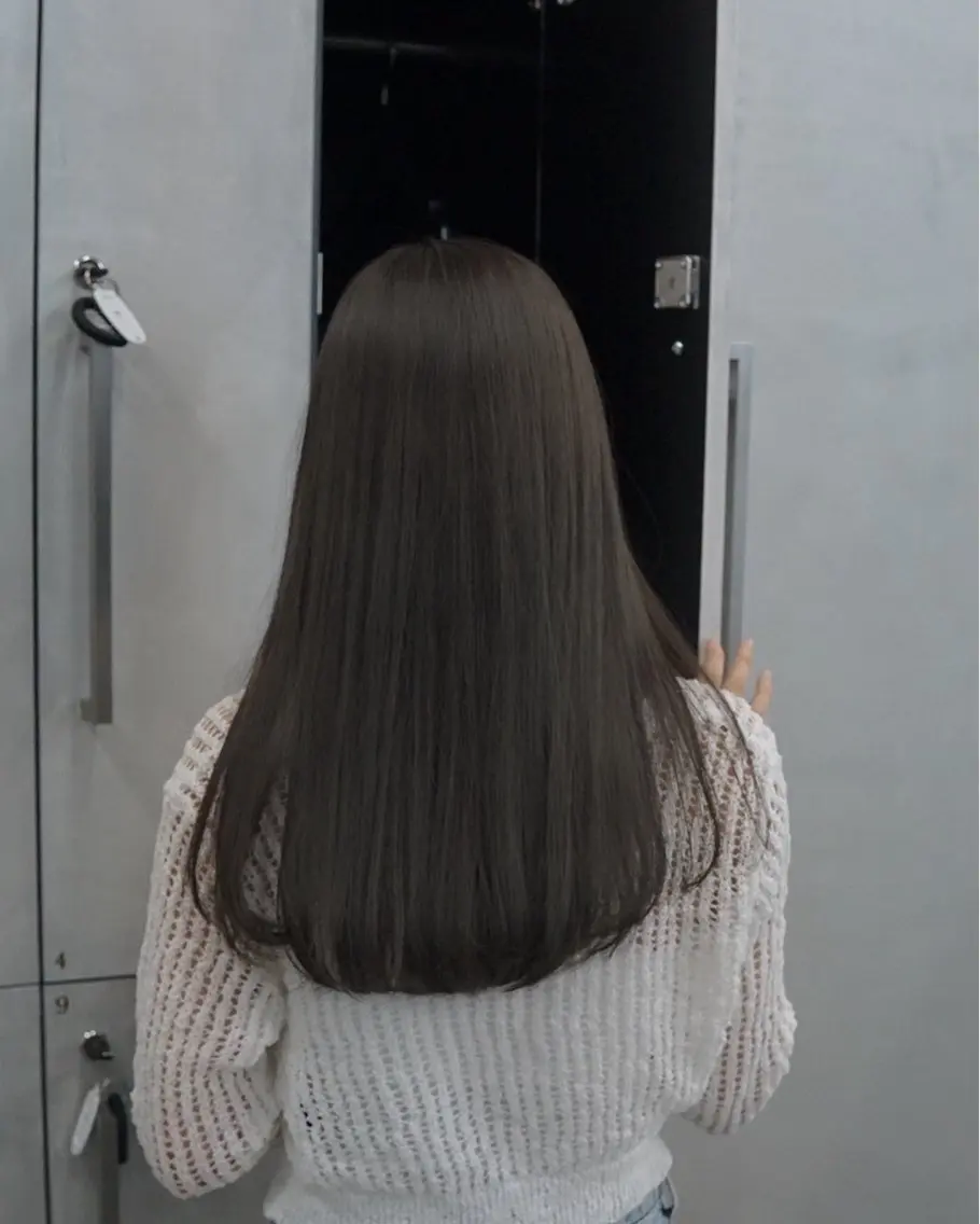 ロング カラー トリートメント 無料カットモデル／ 髪質改善／角田 龍汰のヘアスタイル