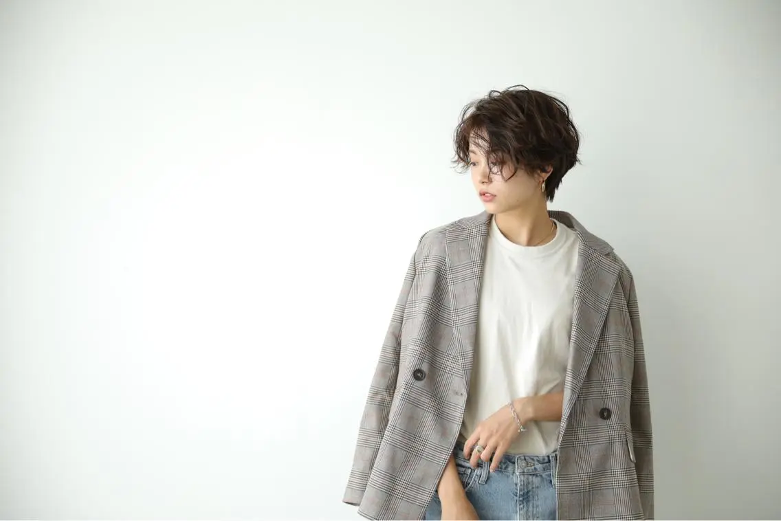 ショート カラー パーマ ヘアアレンジ マツエク・マツパ TheEct🫧ca now SUZUNOのヘアスタイル