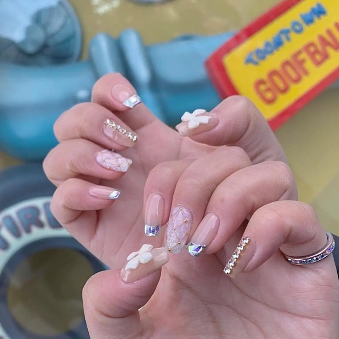 ネイル ハンドネイル パラあり！フィルイン 美フォルムのネイルデザイン
