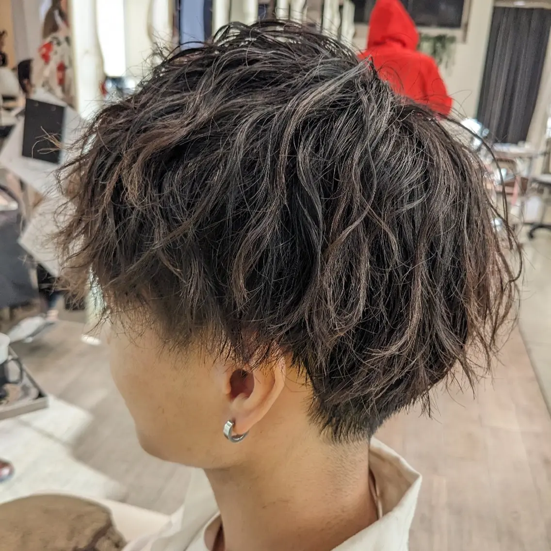 ショート メンズ パーマ カット パーマ 小川 健治✨のヘアスタイル