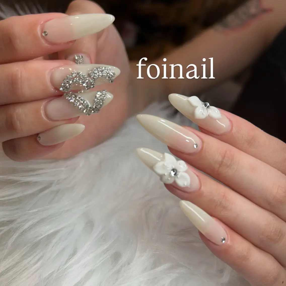 ネイル FOINAIL 🎀長さだし🎀のネイルデザイン