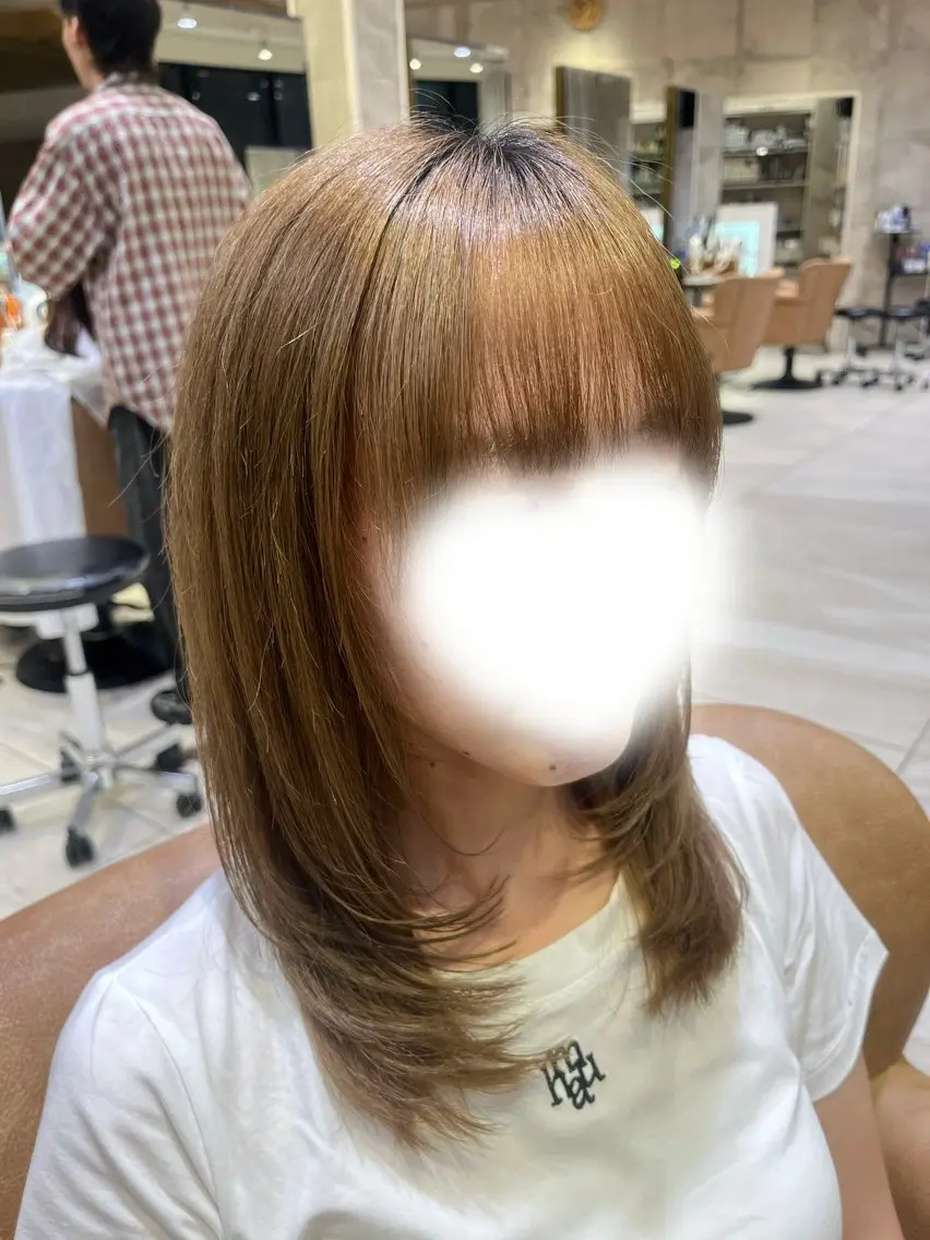 ミディアム ボブ／レイヤーモデル 募集中🫧ゆい🌼のヘアスタイル