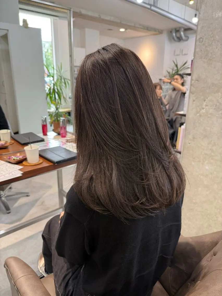 セミロング カラー カット カイリ /レイヤーカットのヘアスタイル