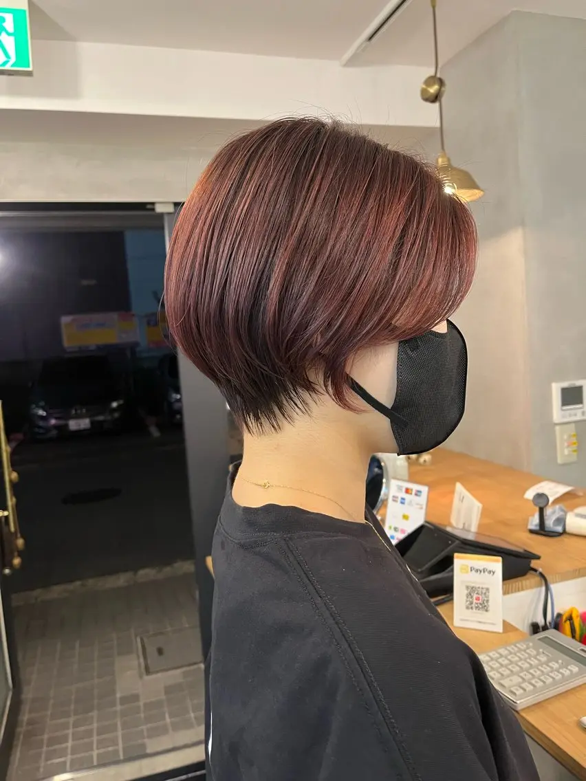 ショート カラー 似合わせカット ショートヘア カット トリートメント 小林 翔のヘアスタイル