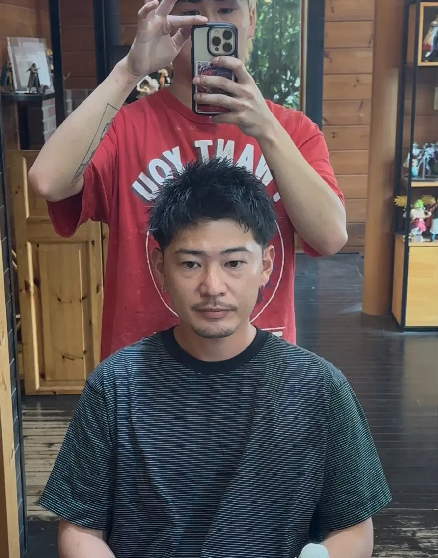 ショート メンズ 【メンズ専門‼️】 聞谷 友貴矢のヘアスタイル