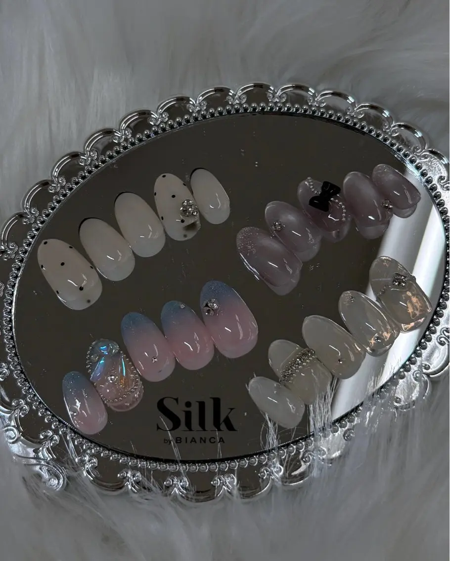 ネイル ハンドネイル 🎀Silk by Bianca陽菜果のネイルデザイン