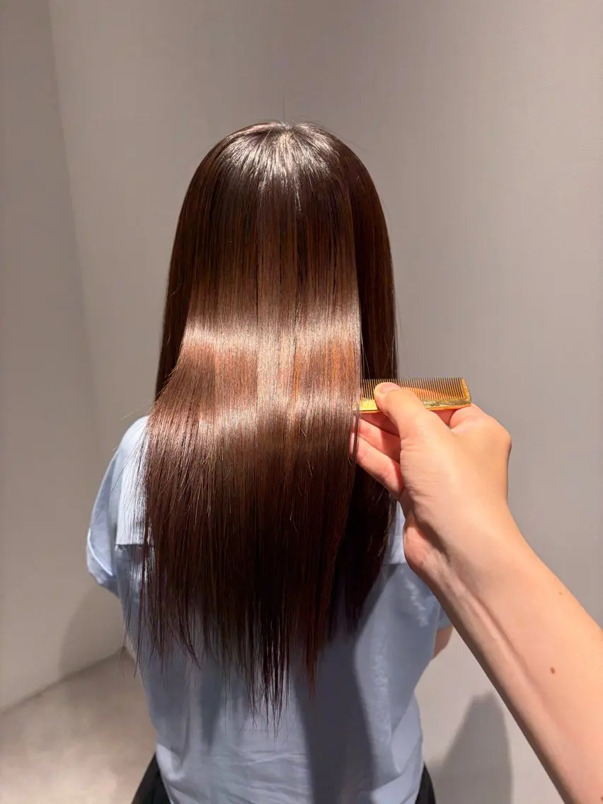 カット+髪質改善ストレート+髪質改善トリートメント💫💙ミニモ限定💙の写真