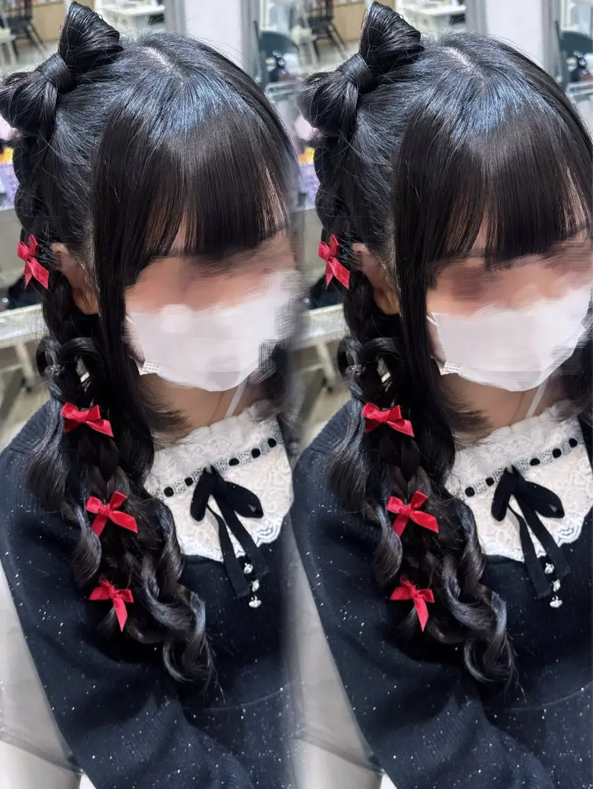 ロング ヘアアレンジ ヘアセット 艶髪/酸性ストレート /髪質改善/内村麻衣のヘアスタイル