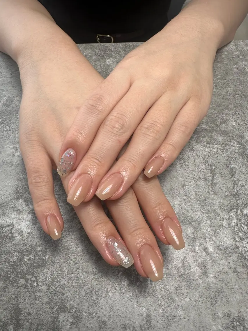 ネイル ワンカラーネイル e’mu by U meiのネイルデザイン