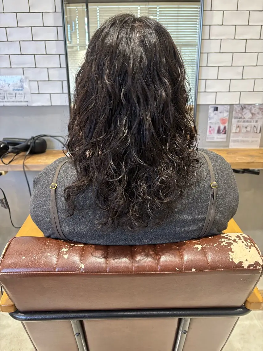ミディアム カット パーマ 菊地 優斗のヘアスタイル