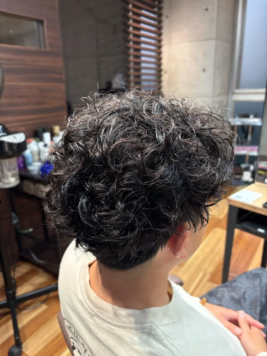 メンズ メンズパーマ 末永 龍星のヘアスタイル