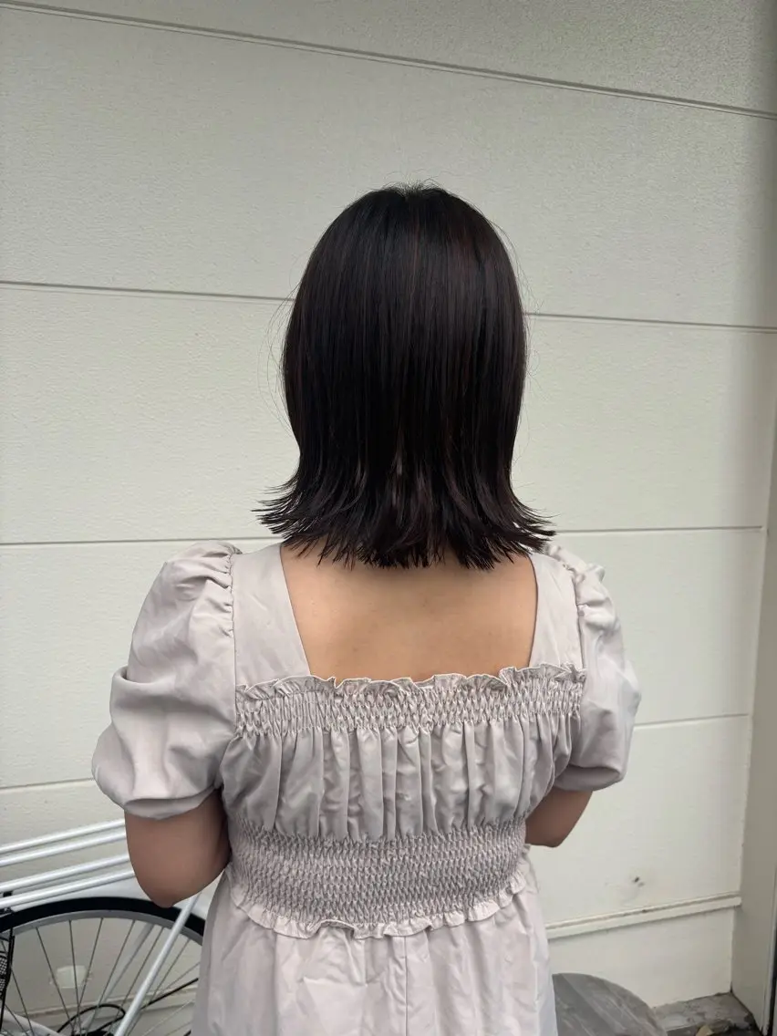 ミディアム 原口 圭織のヘアスタイル