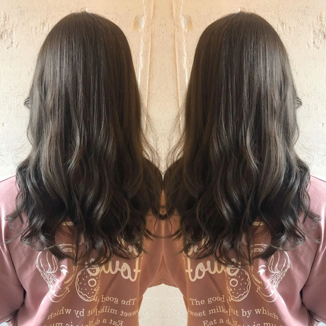 ロング カット ヘアカラー トリートメント あらき ちさとのヘアスタイル